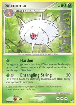 Silcoon card from Diamond & Pearl, number 63/130