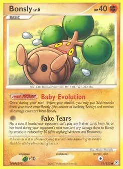 Bonsly card from Diamond & Pearl, number 71/130