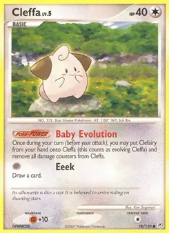 Cleffa card from Diamond & Pearl, number 78/130