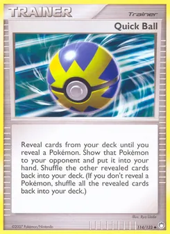 Quick Ball card from Mysterious Treasures, number 114/123