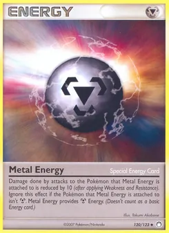 Metal Energy card from Mysterious Treasures, number 120/123