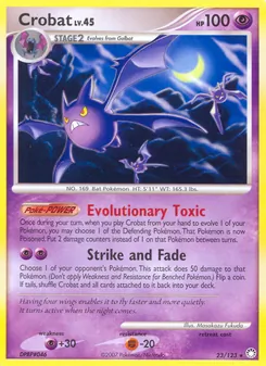 Crobat card from Mysterious Treasures, number 23/123