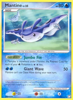 Mantine card from Mysterious Treasures, number 29/123