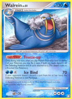 Walrein card from Mysterious Treasures, number 39/123