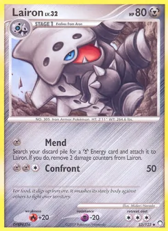 Lairon card from Mysterious Treasures, number 53/123