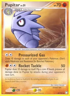 Pupitar card from Mysterious Treasures, number 59/123