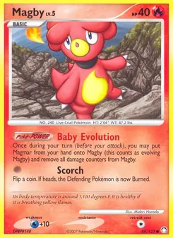 Magby card from Mysterious Treasures, number 88/123