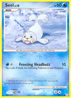 Seel card from Mysterious Treasures, number 97/123