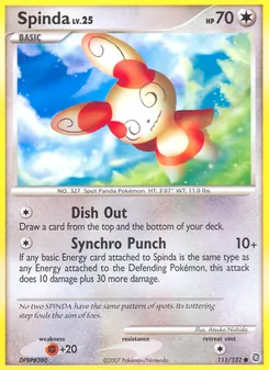 Spinda card from Secret Wonders, number 111/132