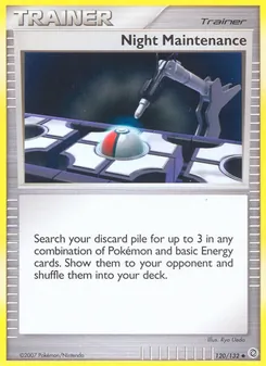 Night Maintenance card from Secret Wonders, number 120/132