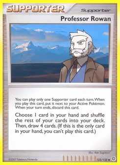 Professor Rowan card from Secret Wonders, number 123/132