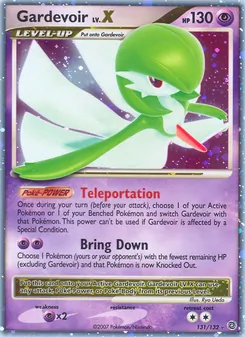 Gardevoir card from Secret Wonders, number 131/132