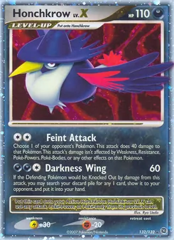 Honchkrow card from Secret Wonders, number 132/132