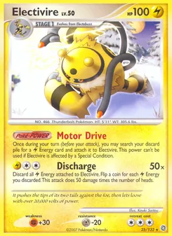Electivire card from Secret Wonders, number 25/132