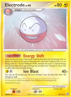 Electrode card from Secret Wonders, number 26/132
