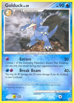 Golduck card from Secret Wonders, number 28/132