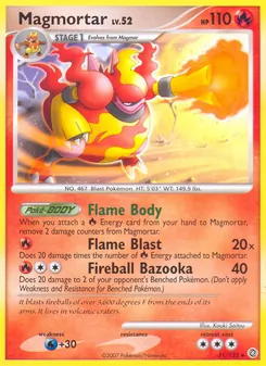 Magmortar card from Secret Wonders, number 31/132