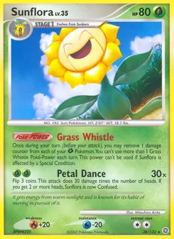 Sunflora card from Secret Wonders, number 38/132