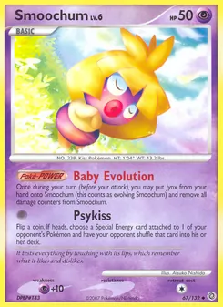 Smoochum card from Secret Wonders, number 67/132