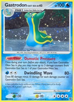 Gastrodon East Sea card from Secret Wonders, number 8/132