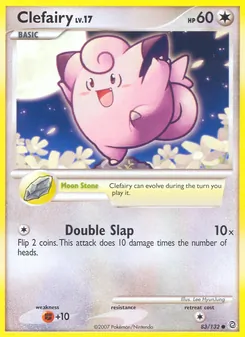 Clefairy card from Secret Wonders, number 83/132