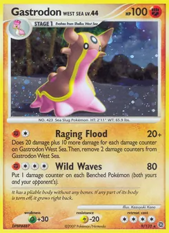 Gastrodon West Sea card from Secret Wonders, number 9/132