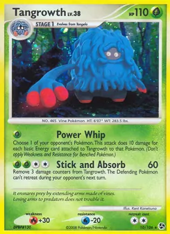 Tangrowth card from Great Encounters, number 10/106