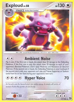 Exploud card from Great Encounters, number 17/106