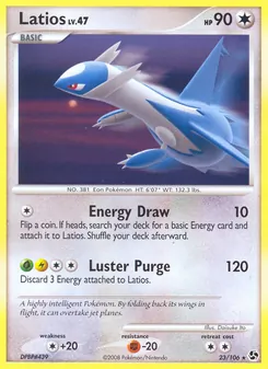 Latios card from Great Encounters, number 23/106