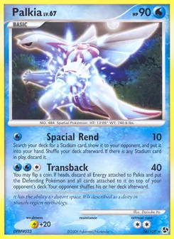 Palkia card from Great Encounters, number 26/106