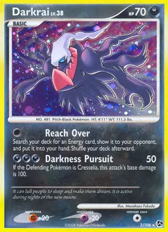 Darkrai card from Great Encounters, number 3/106