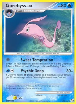 Gorebyss card from Great Encounters, number 38/106