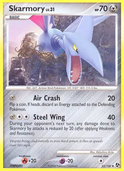 Skarmory card from Great Encounters, number 53/106