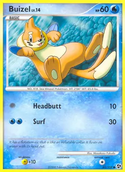 Buizel card from Great Encounters, number 61/106