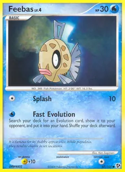 Feebas card from Great Encounters, number 67/106