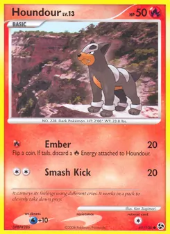 Houndour card from Great Encounters, number 69/106