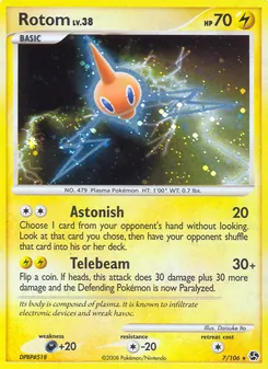 Rotom card from Great Encounters, number 7/106