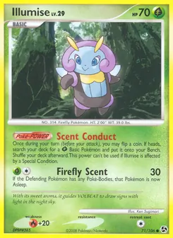 Illumise card from Great Encounters, number 71/106
