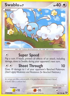 Swablu card from Great Encounters, number 86/106