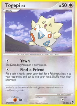 Togepi card from Great Encounters, number 88/106