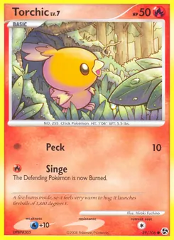 Torchic card from Great Encounters, number 89/106
