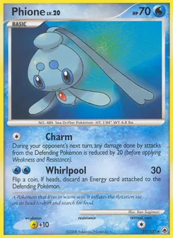 Phione card from Majestic Dawn, number 27/100
