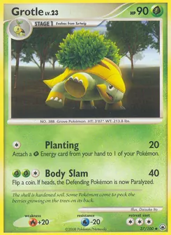 Grotle card from Majestic Dawn, number 37/100