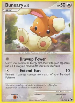 Buneary card from Majestic Dawn, number 53/100