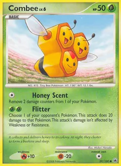 Combee card from Majestic Dawn, number 59/100