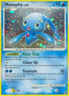 Manaphy card from Majestic Dawn, number 8/100