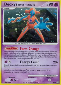 Deoxys Normal Forme card from Legends Awakened, number 1/146