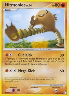 Hitmonlee card from Legends Awakened, number 100/146