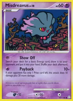 Misdreavus card from Legends Awakened, number 107/146