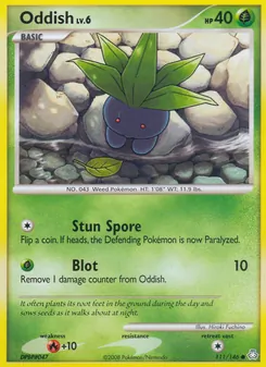 Oddish card from Legends Awakened, number 111/146